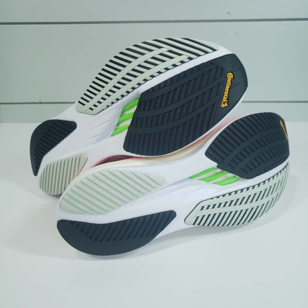 Adidas Adizero Boston 11 Beam Pink Green Bright Neon Running Sneakers Women 8.5 - Picture 9 of 11